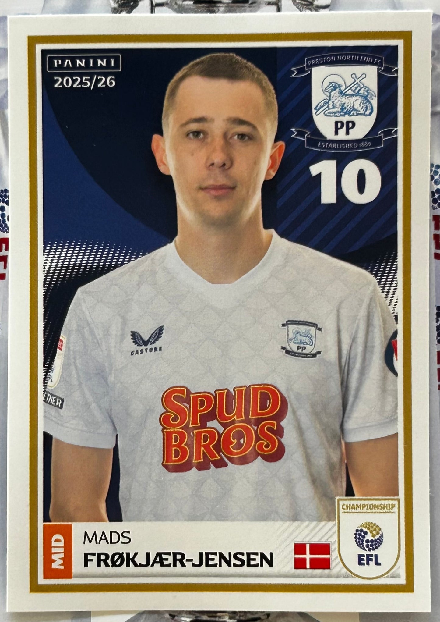 Panini EFL 2025-26 Sticker Collection - Single PRESTON NORTH END Stickers (#293 - #310)
