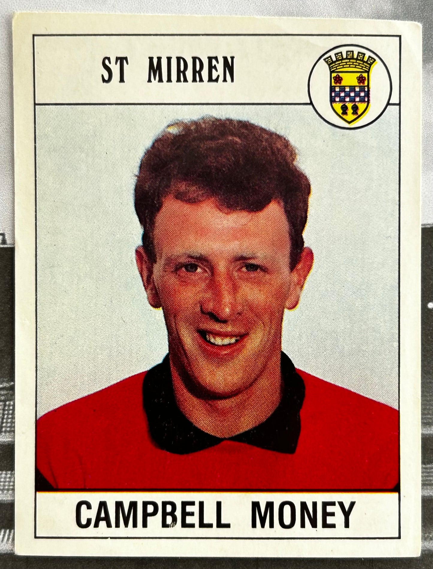 Panini Football 90 Sticker - CAMPBELL MONEY (ST MIRREN) #459