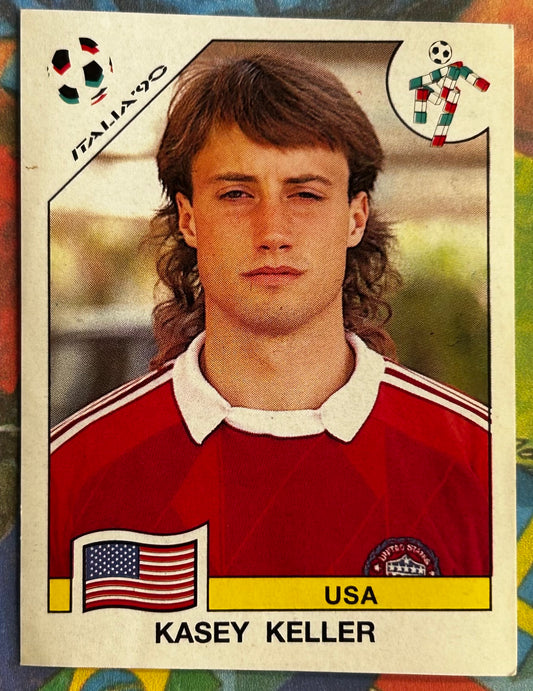 Panini FIFA World Cup Italia 90 Sticker - KASEY KELLER (USA) #97