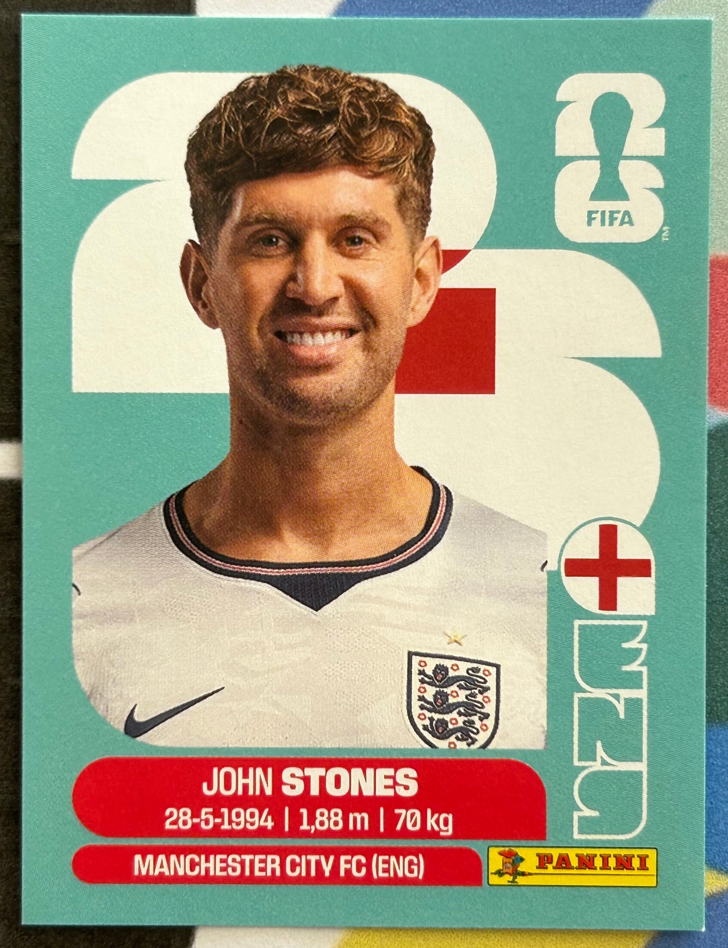 Panini FIFA World Cup 2026 Official Sticker Collection - JOHN STONES (ENGLAND) ENG3