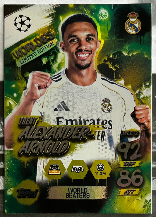 2025-26 Topps UCC Match Attax - TRENT ALEXANDER-ARNOLD (REAL MADRID) Worldies Limited Edition WLE2