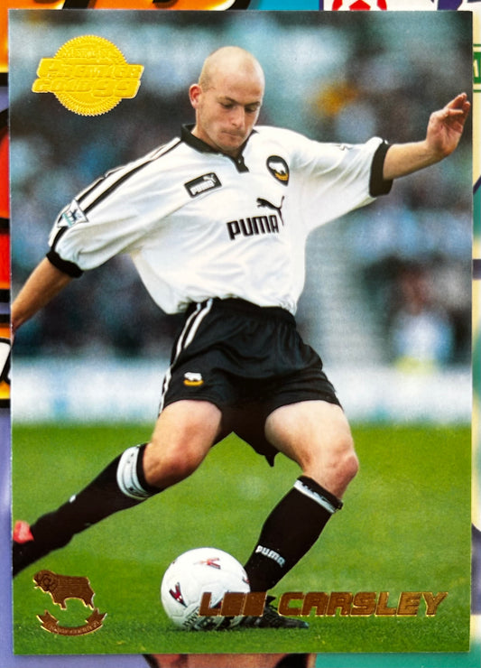 Merlin's Premier Gold 99 Trading Cards - LEE CARSLEY (DERBY COUNTY) #50