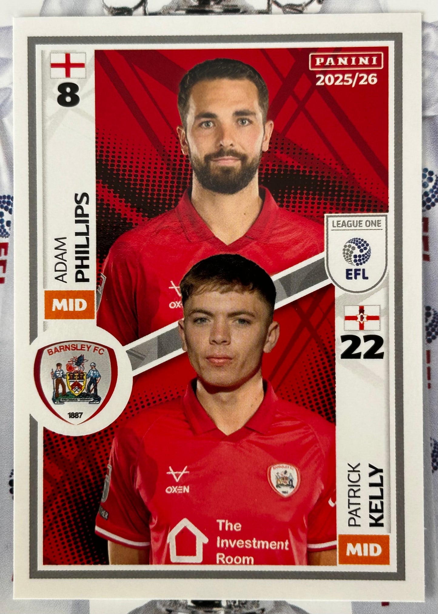 Panini EFL 2025-26 Sticker Collection - Single LEAGUE ONE Stickers (#485 - #532)