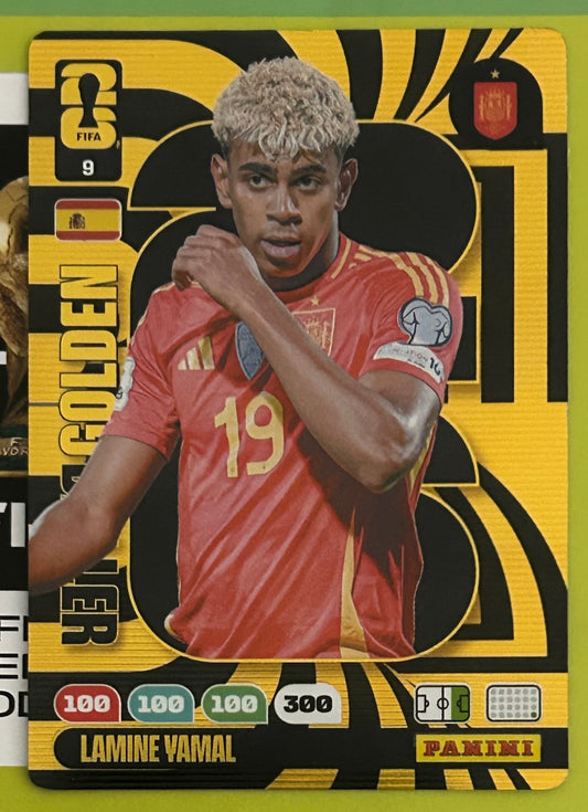 Panini FIFA World Cup 2026 Adrenalyn XL - LAMINE YAMAL (SPAIN) Golden Baller #9