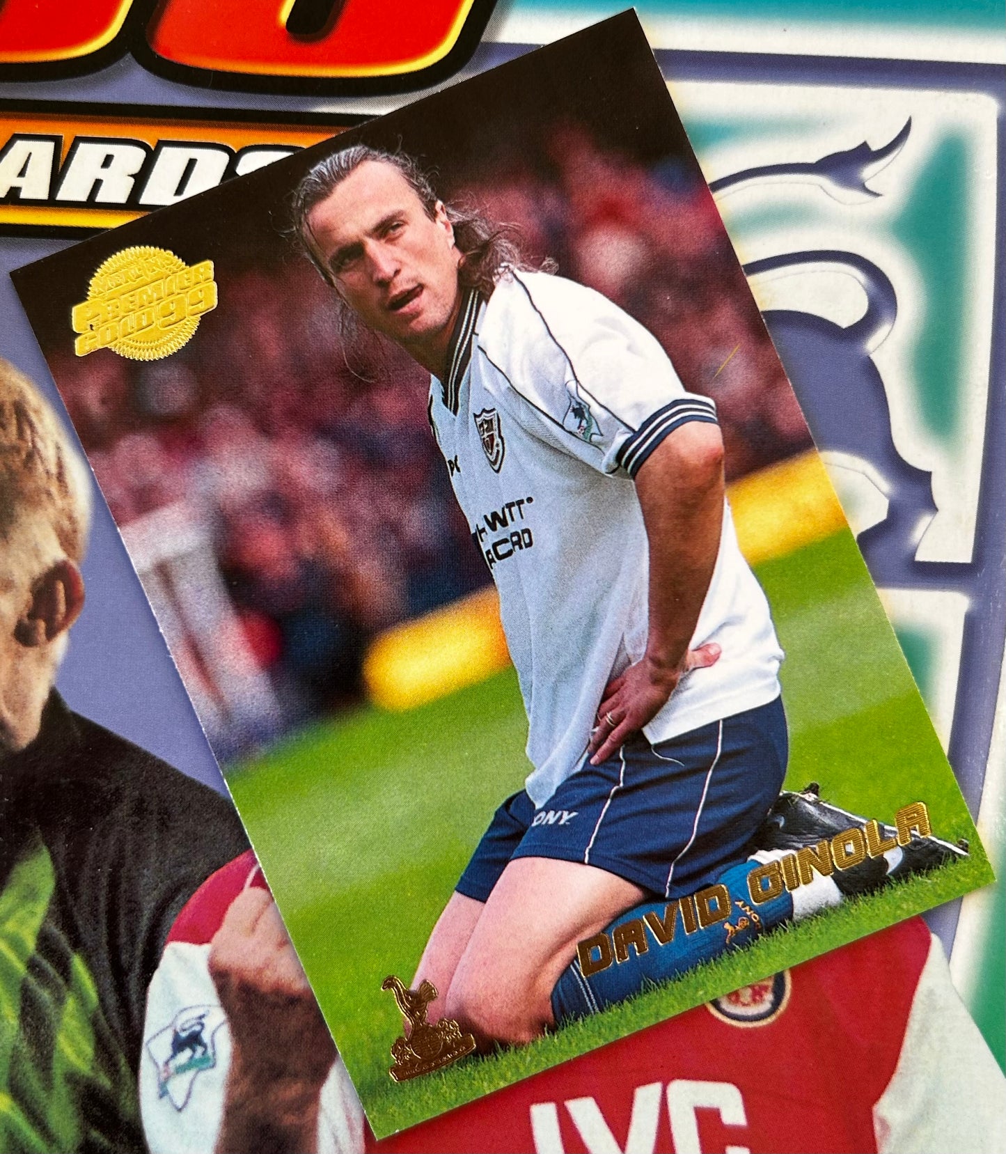 Merlin's Premier Gold 99 Trading Cards - DAVID GINOLA (TOTTENHAM HOTSPUR) #134