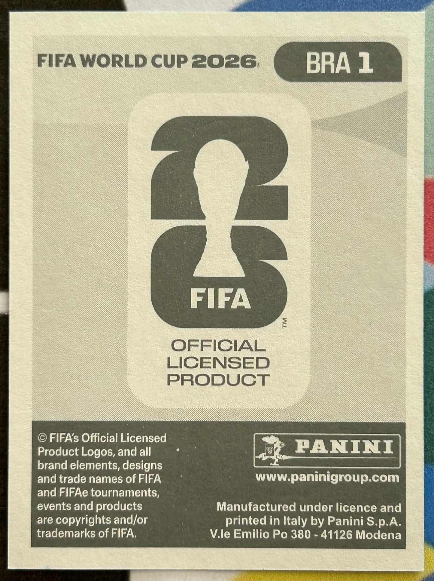 Panini FIFA World Cup 2026 Official Sticker Collection - EMBLEM (BRAZIL) Foil Sticker BRA1