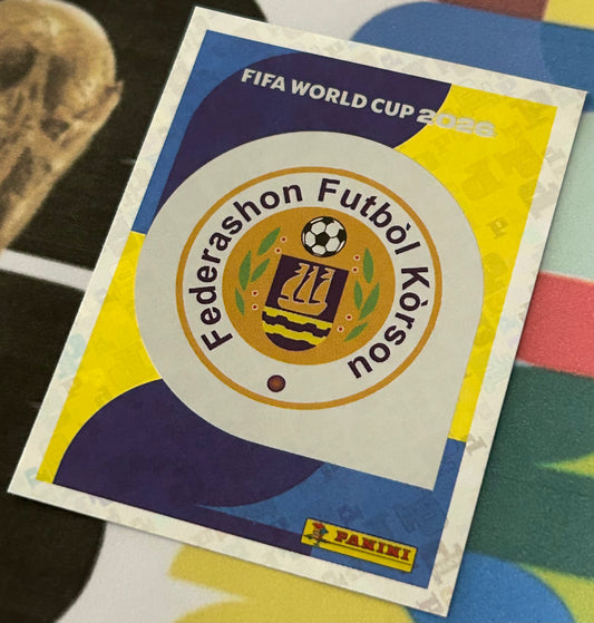 Panini FIFA World Cup 2026 Official Sticker Collection - EMBLEM (CURACAO) Foil Sticker CUW1