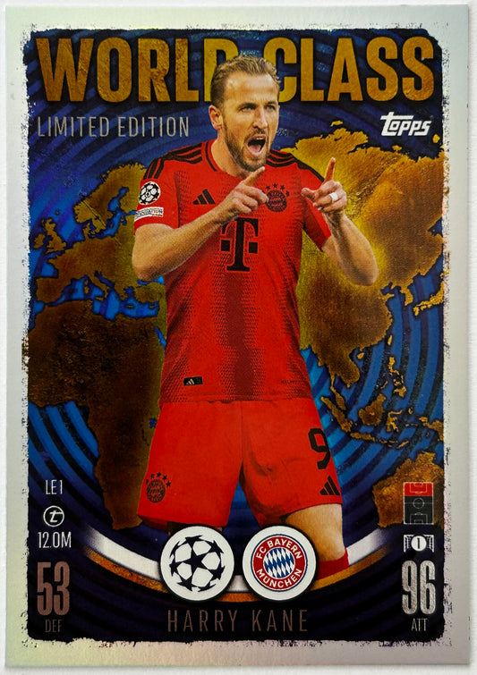 Topps 2024-25 Match Attax UEFA - HARRY KANE (BAYERN MUNICH) World Class Limited Edition #LE1