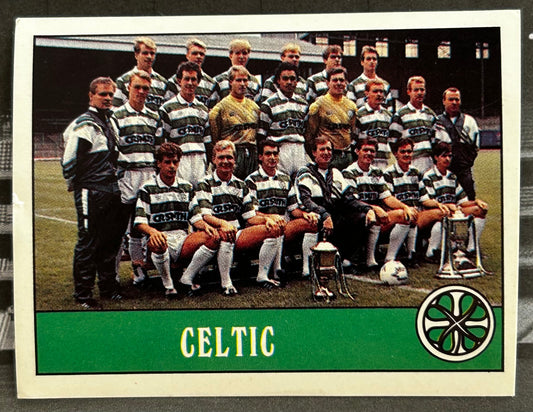 Panini Football 90 Sticker - TEAM PHOTO (CELTIC) #346