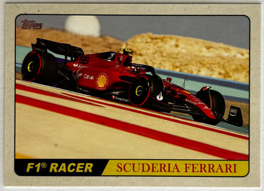 Topps Formula One Flagship 2022 - CARLOS SAINZ (SCUDERIA FERRARI) F1 Racer 1968 Hot Rod T68-CS