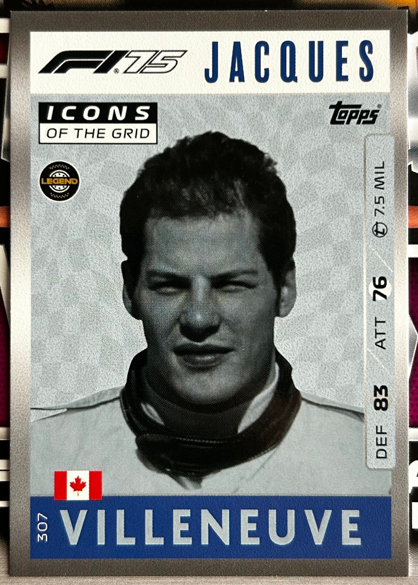 Topps F1 Turbo Attax 2025 - Single ICONS OF THE GRID Cards (#295 - #312)