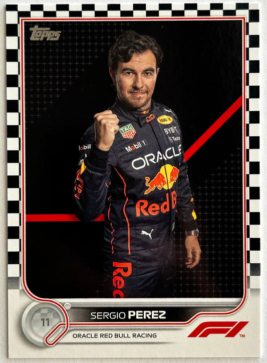 Topps Formula One Flagship 2022 - SERGIO PEREZ (ORACLE RED BULL RACING) #21 Checker Flag Parallel