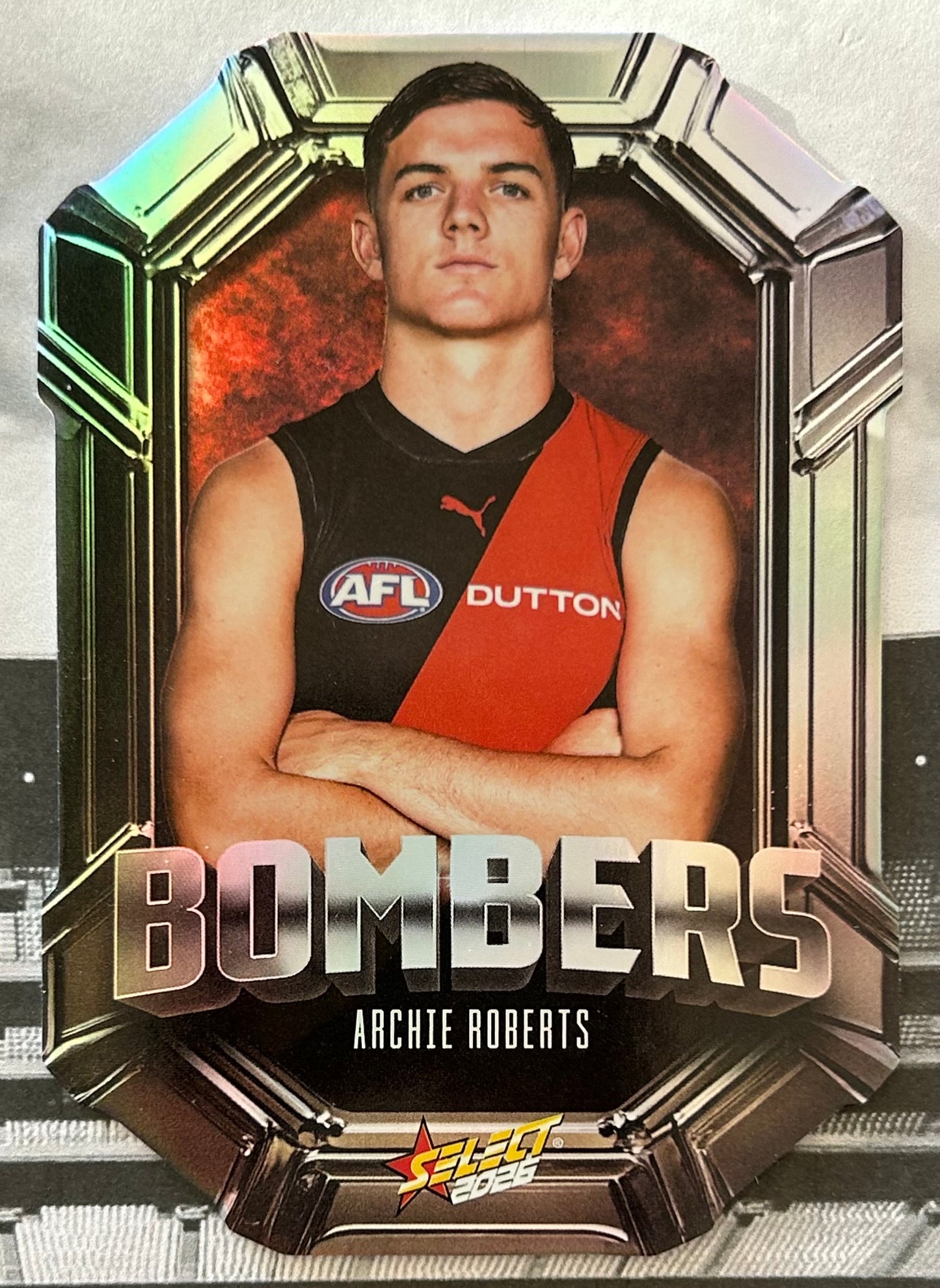 Select AFL Footy Stars 2026 - ARCHIE ROBERTS (ESSENDON) Octane Team Colours OC45