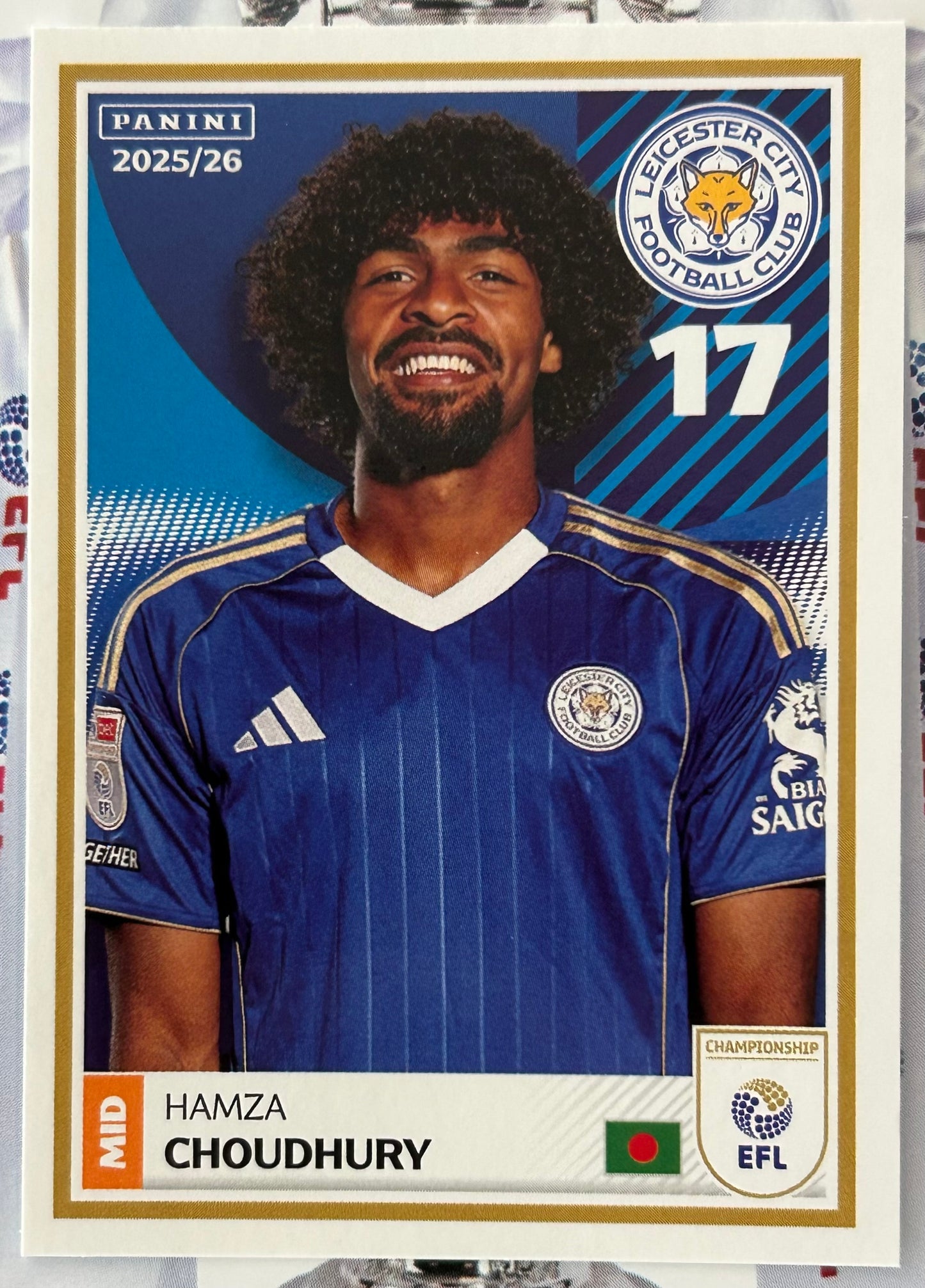 Panini EFL 2025-26 Sticker Collection - Single LEICESTER CITY Stickers (#161 - #178)