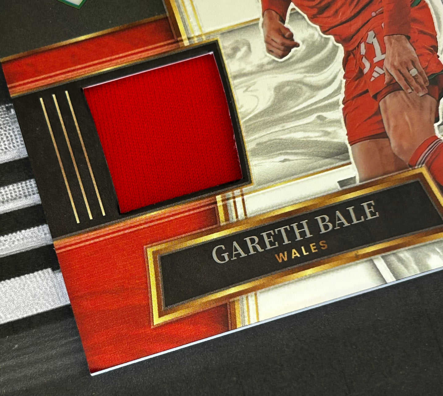 2022-23 Panini Select FIFA Soccer - GARETH BALE (WALES) Player-Worn Patch #SM-GBE