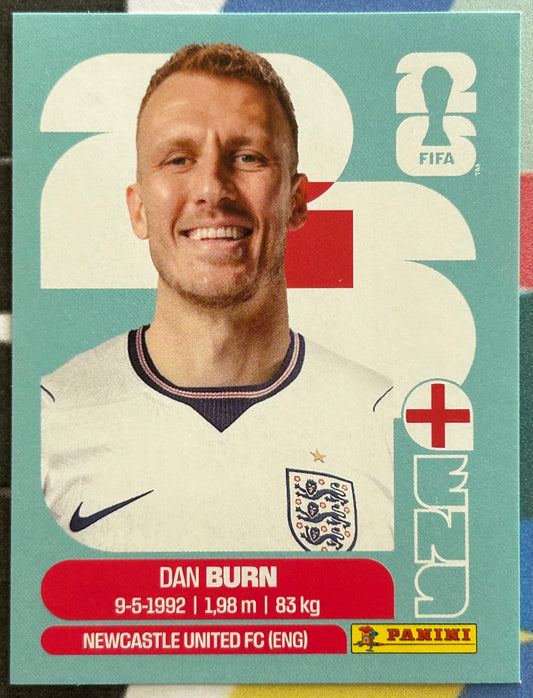 Panini FIFA World Cup 2026 Official Sticker Collection - DAN BURN (ENGLAND) ENG8