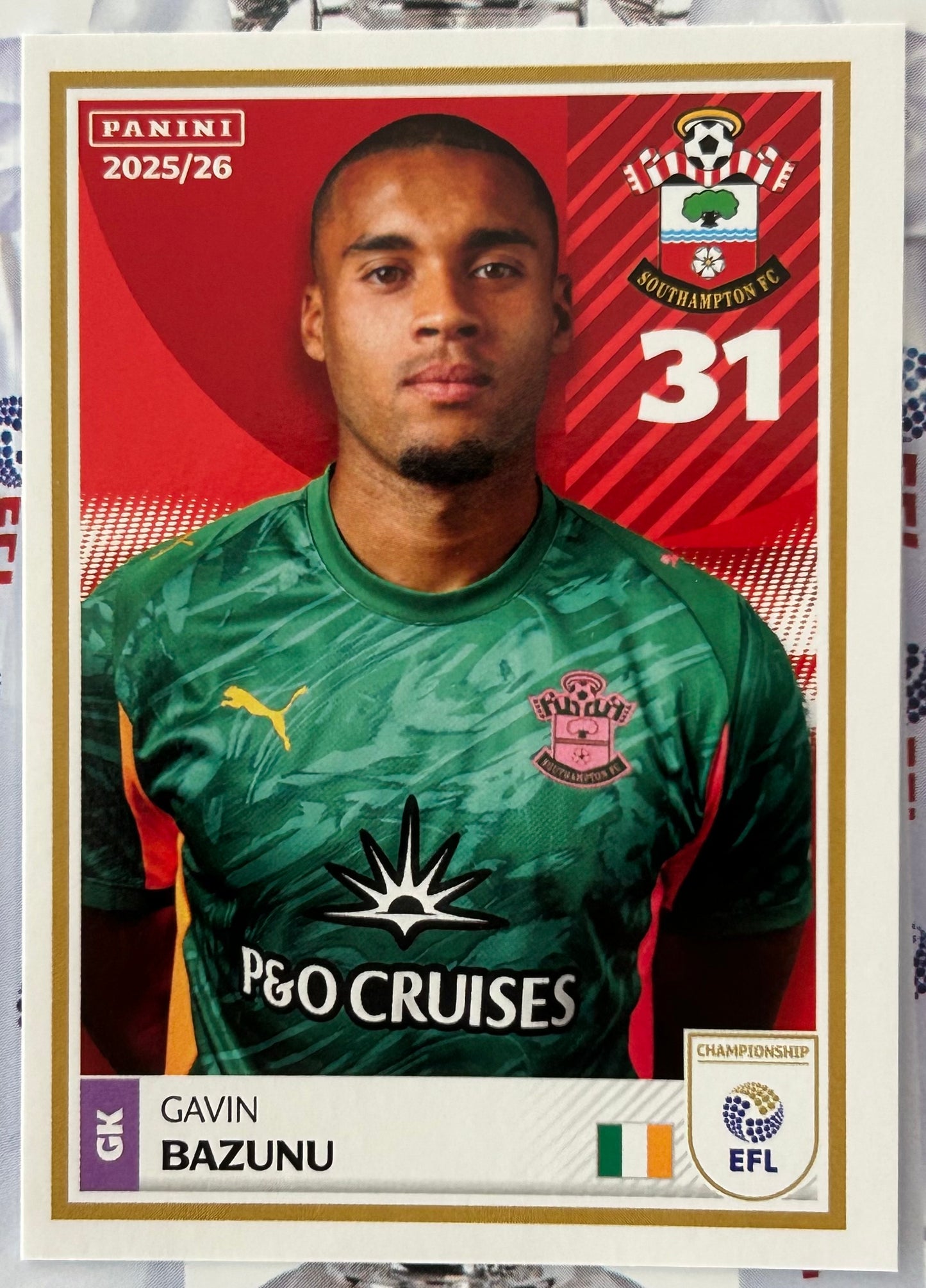 Panini EFL 2025-26 Sticker Collection - Single SOUTHAMPTON Stickers (#365 - #382)