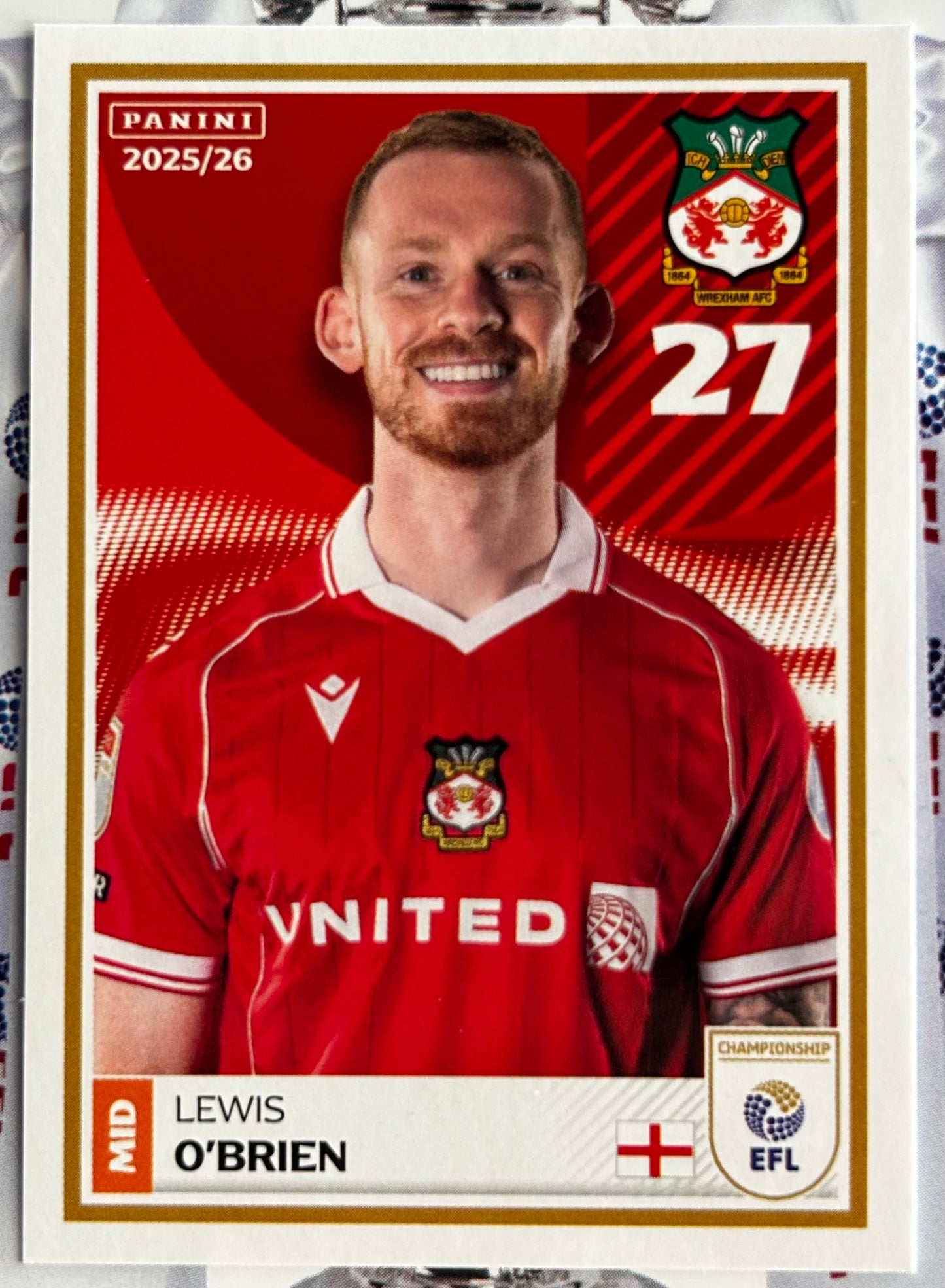 Panini EFL 2025-26 Sticker Collection - Single WREXHAM Stickers (#455 - #472)