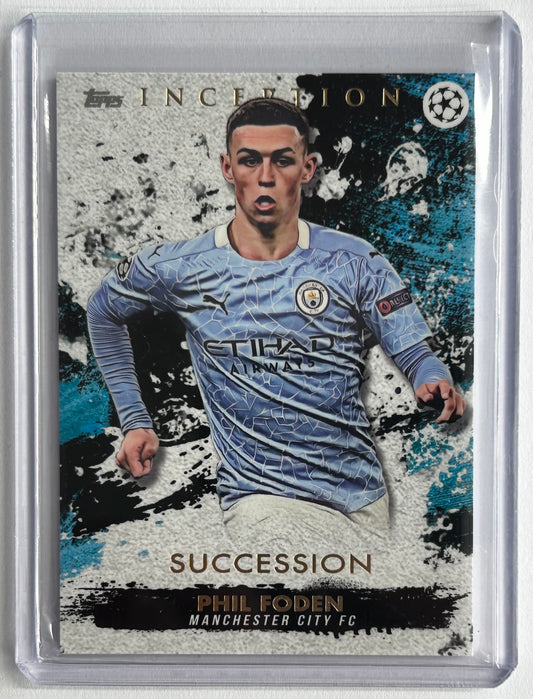 2020-21 Topps Inception UCL - PHIL FODEN (MAN CITY) Succession