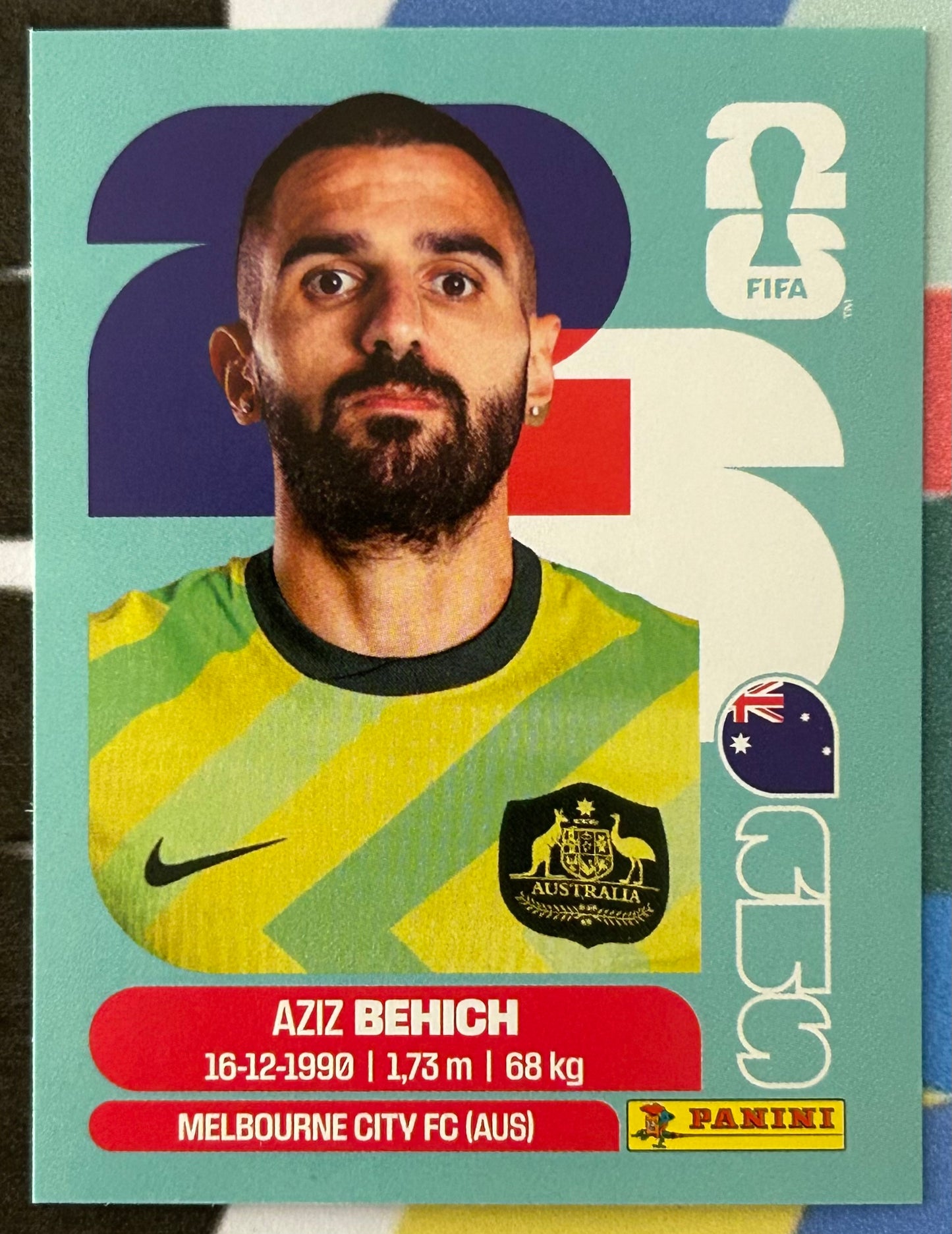 Panini FIFA World Cup 2026 Official Sticker Collection - AZIZ BEHICH (AUSTRALIA) AUS7