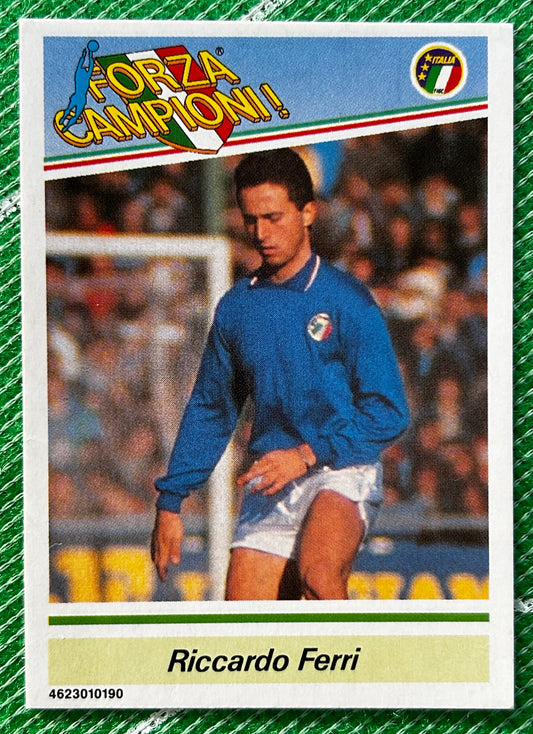 Tonka Forza Campioni Collector Card - RICARDO FERRI (ITALY) 1989 Release