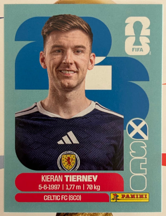 Panini FIFA World Cup 2026 Official Sticker Collection - KIERAN TIERNEY (SCOTLAND) SCO4