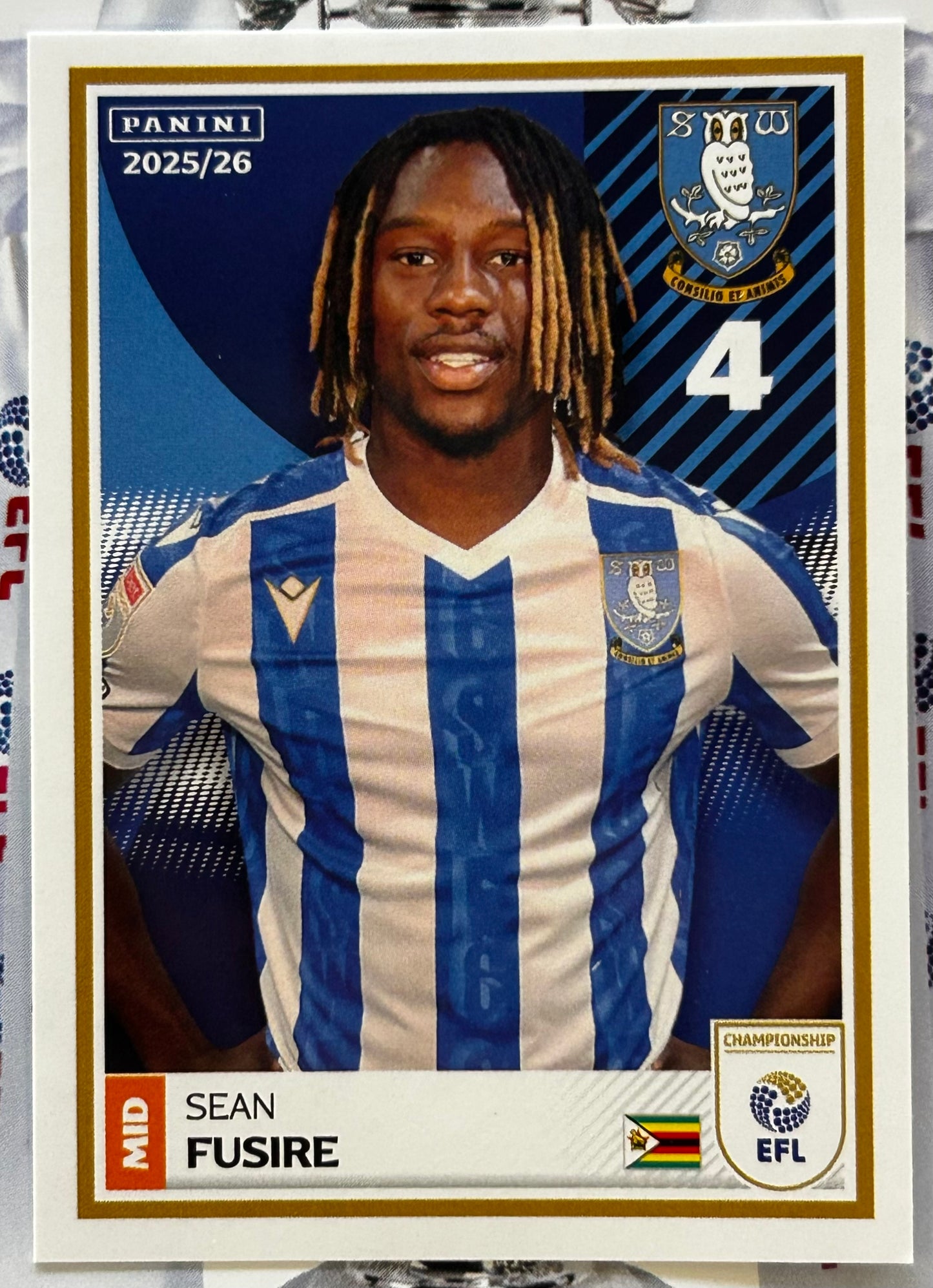 Panini EFL 2025-26 Sticker Collection - Single SHEFFIELD WEDNESDAY Stickers (#347 - #364)