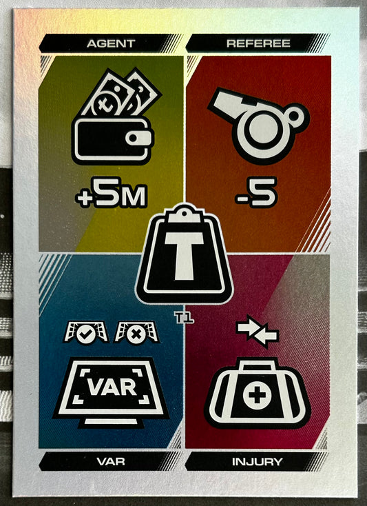 2025-26 Topps UCC Match Attax - TACTIC CARD Holofoil Starter Pack Exclusive T1