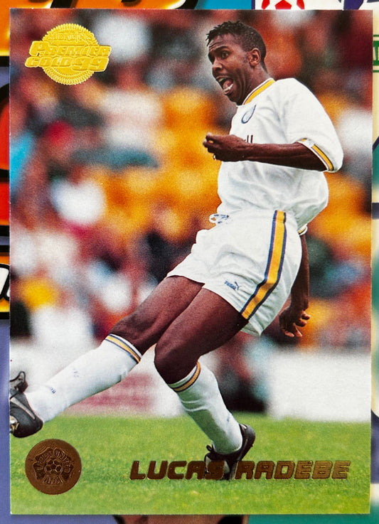 Merlin's Premier Gold 99 Trading Cards - LUCAS RADEBE (LEEDS UNITED) #63