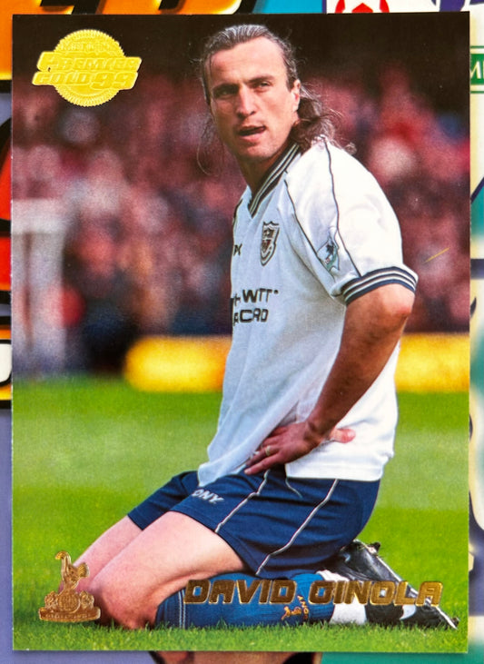 Merlin's Premier Gold 99 Trading Cards - DAVID GINOLA (TOTTENHAM HOTSPUR) #134