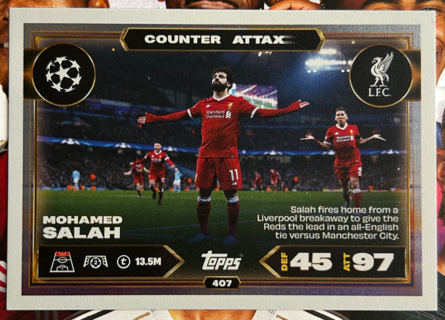 2025-26 Topps UCC Match Attax - COUNTER ATTAX Rainbow Plus Foil (#406-#414) 1:3 packs