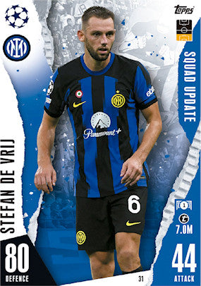 Topps 2023-24 Match Attax Extra UEFA - Single SQUAD UPDATE Cards (#1 - #45)