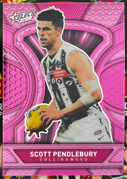 Select AFL 2025 Footy Stars - SCOTT PENDLEBURY (COLLINGWOOD) Pink Dragon Scales LDP20