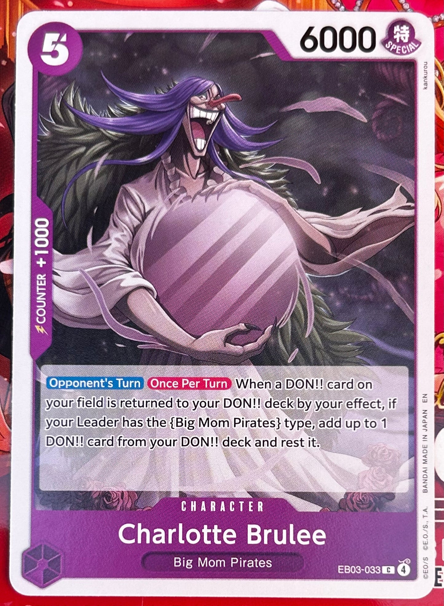 EB03-033 CHARLOTTE BRULEE One Piece Character Card (Purple) English