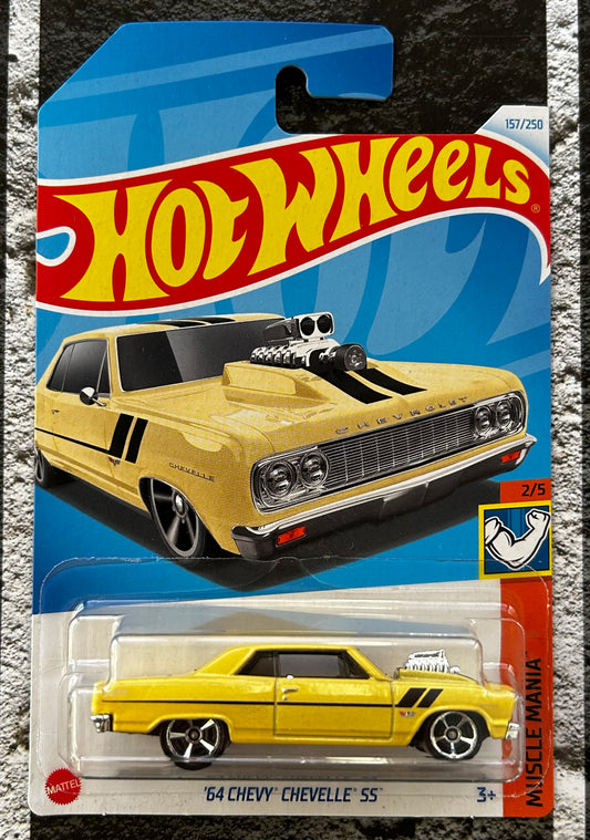 Mattel Hot Wheels Diecast Basic 1:64 - '64 Chevy Chevelle SS Muscle Mania