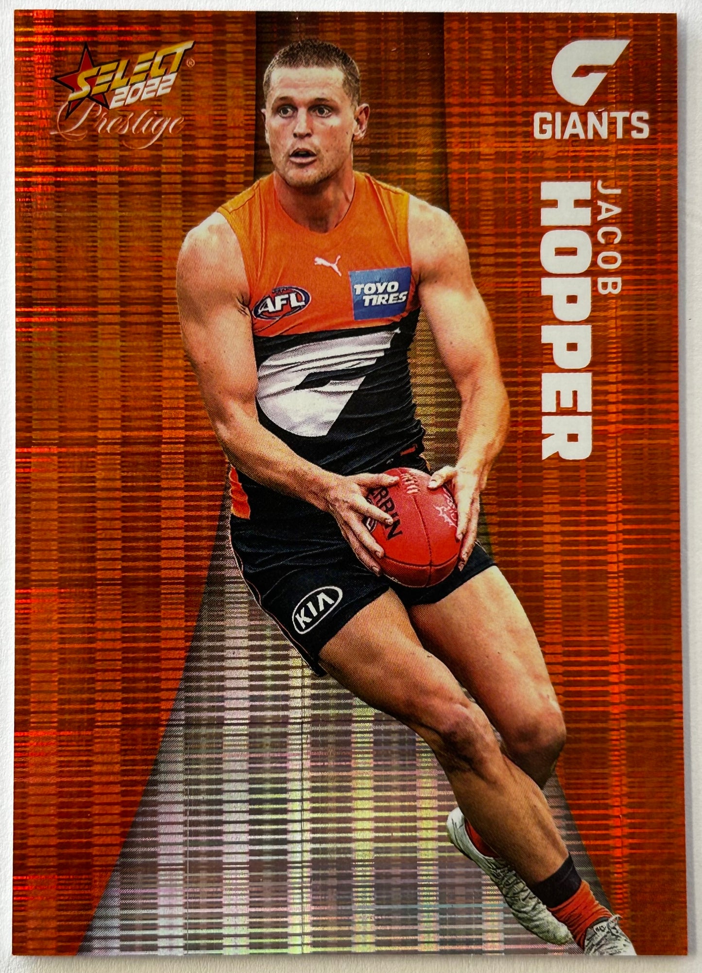 2022 AFL Select Prestige - JACOB HOPPER (GWS GIANTS) Orange #69 /210