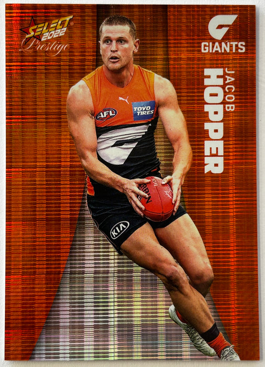 2022 AFL Select Prestige - JACOB HOPPER (GWS GIANTS) Orange #69 /210