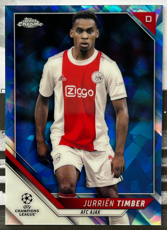 Topps UEFA Chrome Sapphire 2021-22 - JURRIEN TIMBER (AFC AJAX) #43