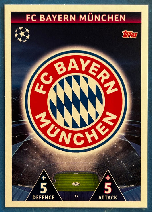 Topps Match Attax UEFA Champions League 2018-19 - Single BAYERN MUNICH Base Cards