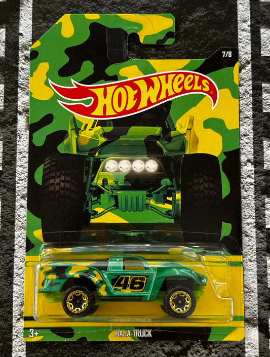 Mattel Hot Wheels Diecast 1:64 - Baja Truck 7/8 Camouflage Trucks series