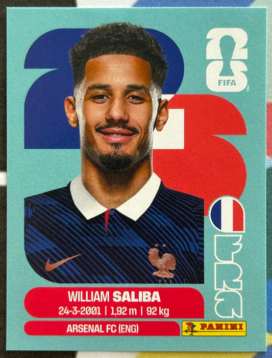 Panini FIFA World Cup 2026 Official Sticker Collection - WILLIAM SALIBA (FRANCE) FRA4