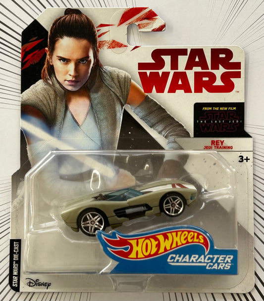 Mattel Hot Wheels Diecast Character Cars 1:64 - Rey: Jedi Training Star Wars: The Last Jedi