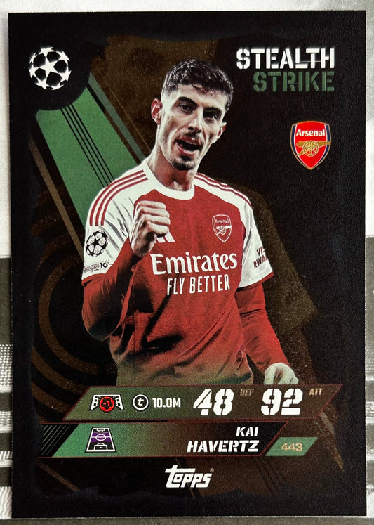 2025-26 Topps UCC Match Attax - STEALTH STRIKE Holographic Foil (#442-#459) 1:2 packs