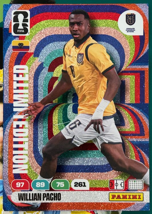 Panini FIFA World Cup 2026 Adrenalyn XL - WILLIAN PACHO (ECUADOR) Limited Edition