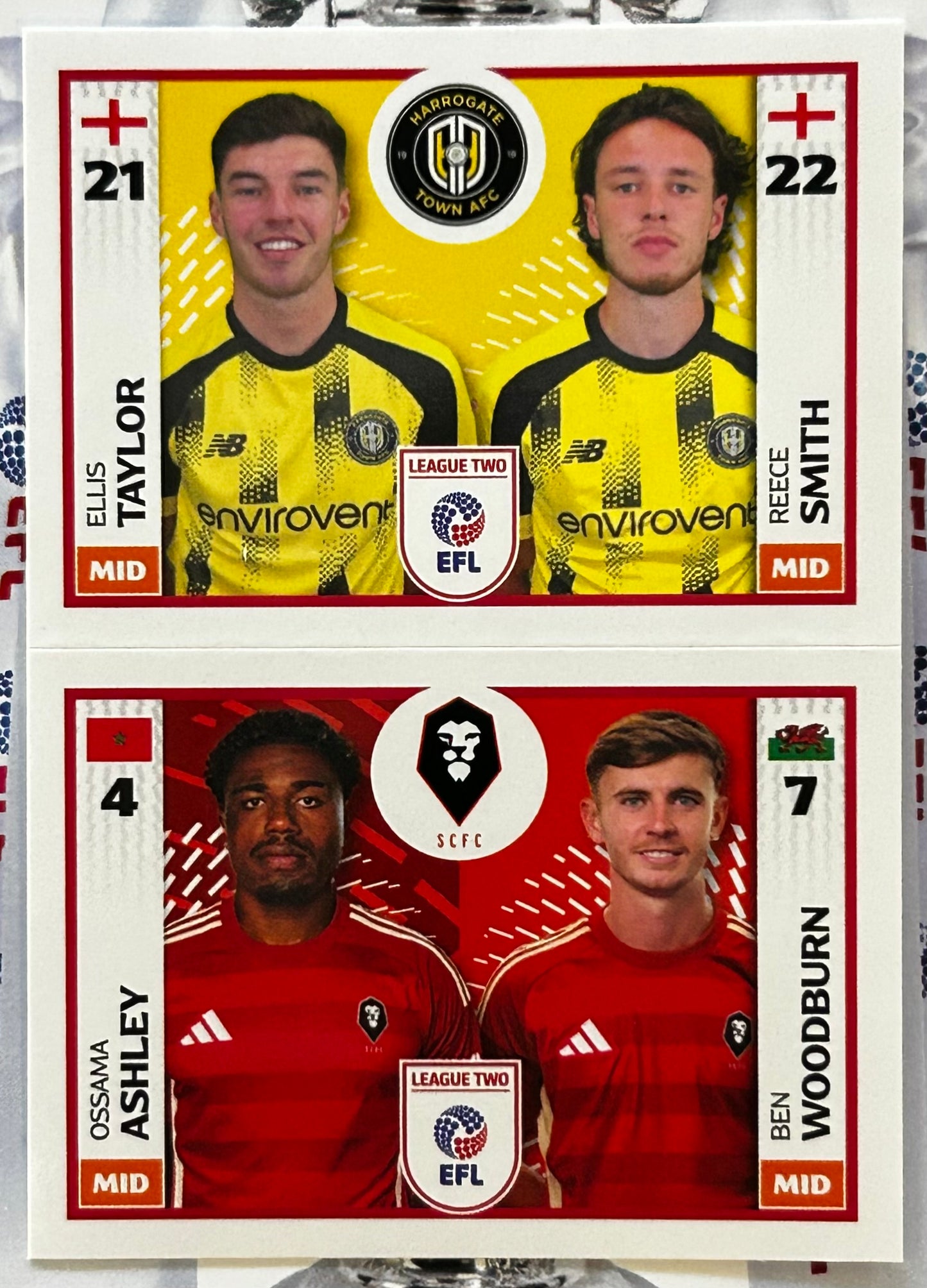 Panini EFL 2025-26 Sticker Collection - Single LEAGUE TWO Stickers (#693 - #788)