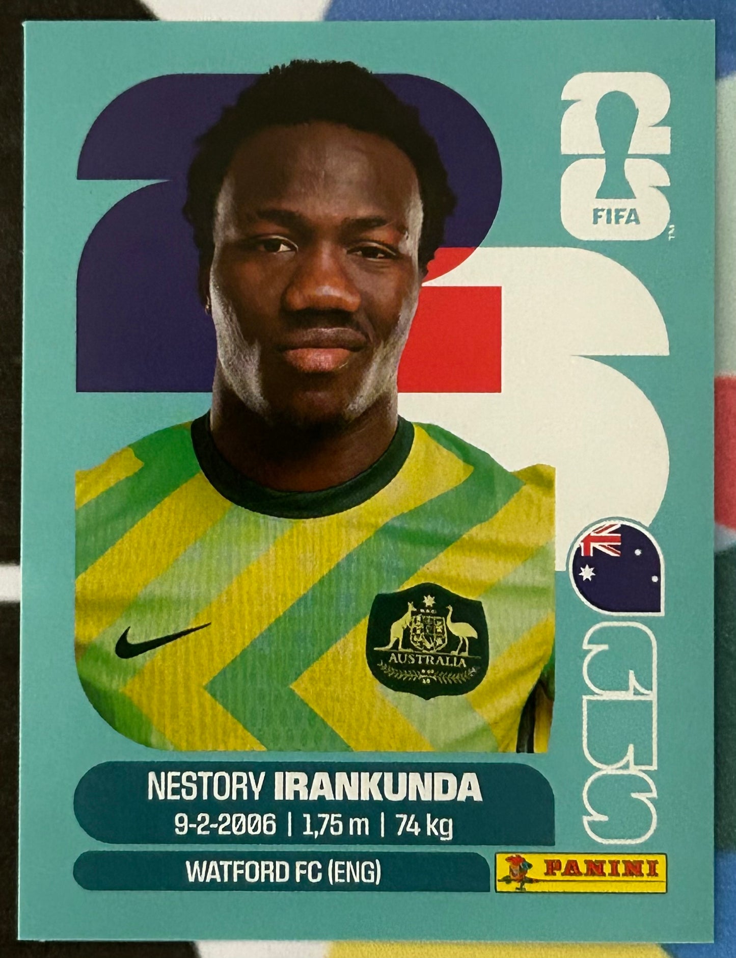 Panini FIFA World Cup 2026 Official Sticker Collection - NESTORY IRANKUNDA (AUSTRALIA) AUS19