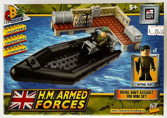 H.M. Armed Forces Figure Pack - Royal Navy Assault RIB Mini Set (2011 Release)