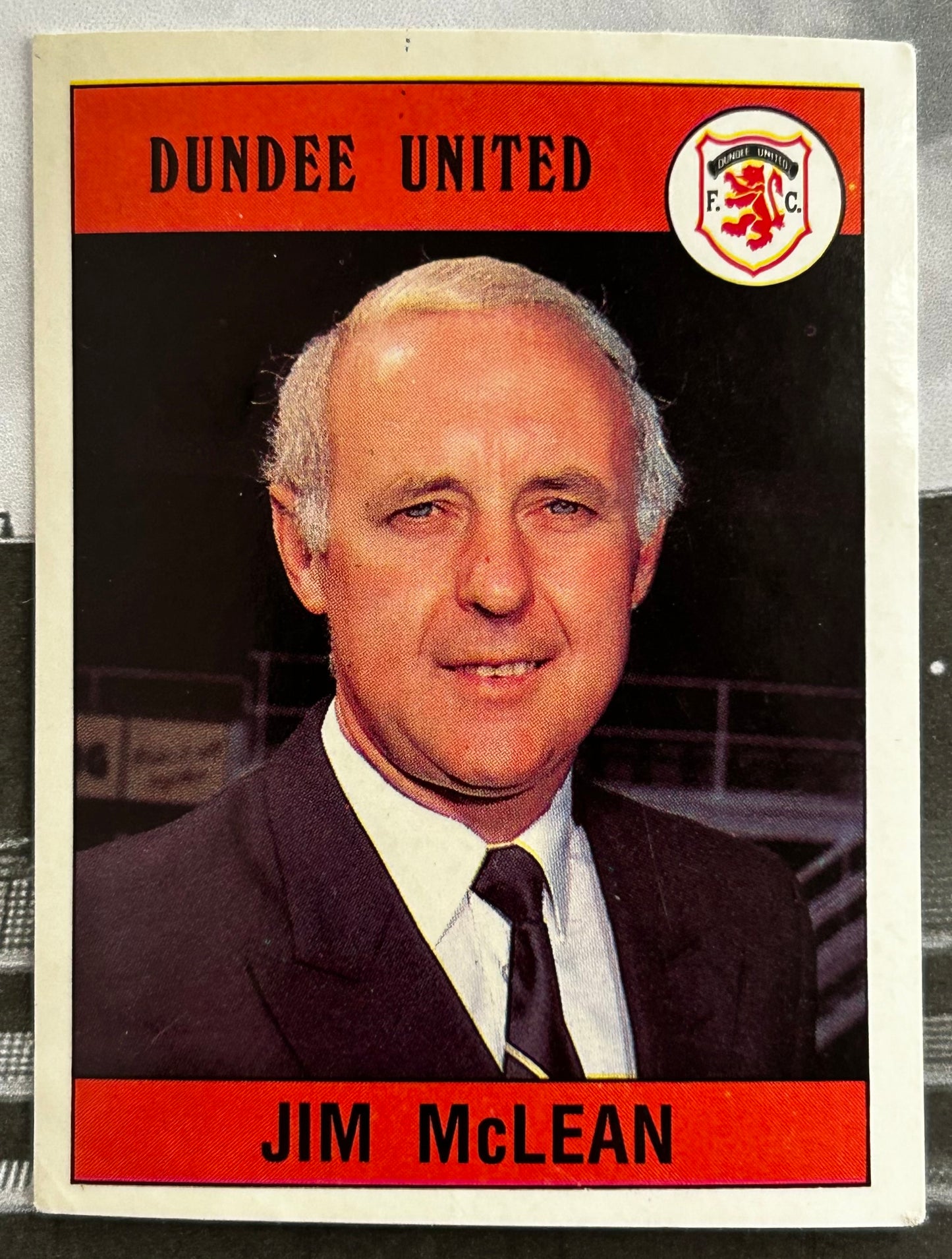 Panini Football 90 Sticker - JIM McLEAN (DUNDEE UNITED) #368