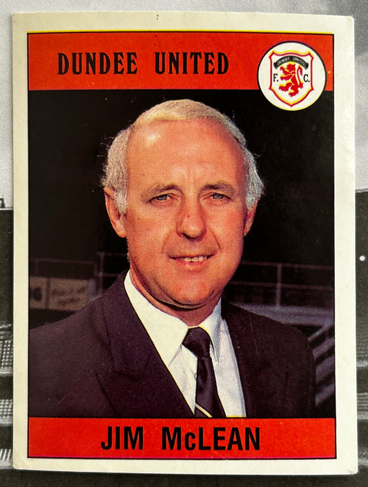 Panini Football 90 Sticker - JIM McLEAN (DUNDEE UNITED) #368