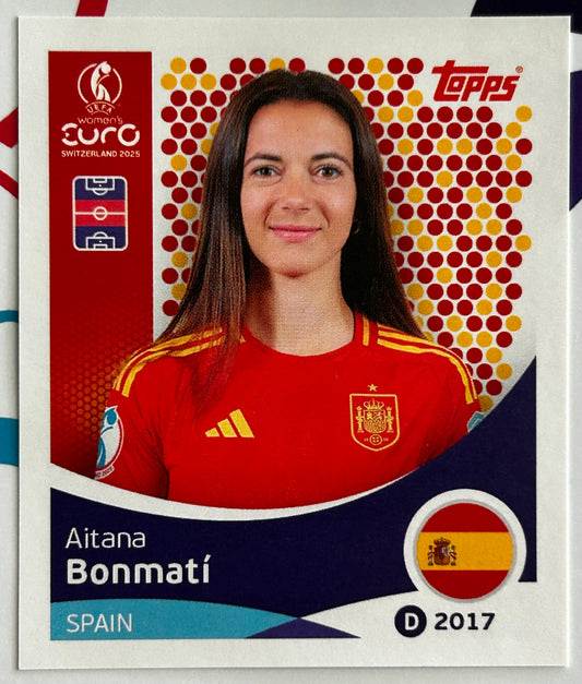 Topps UEFA Women's EURO 2025 Sticker Collection - AITANA BONMATI (SPAIN) #101